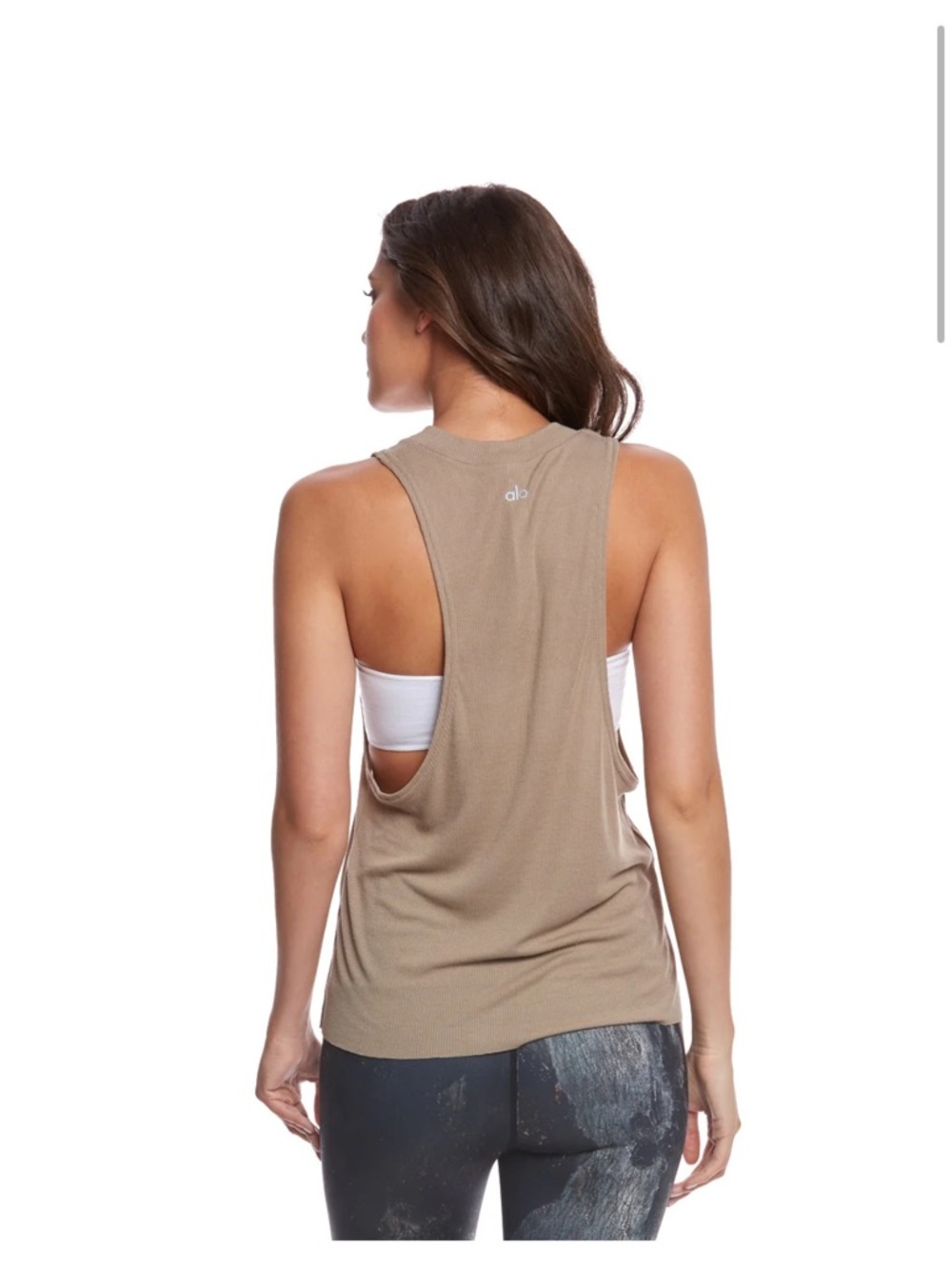 ALO Yoga Heatwave Tank Taupe Medium